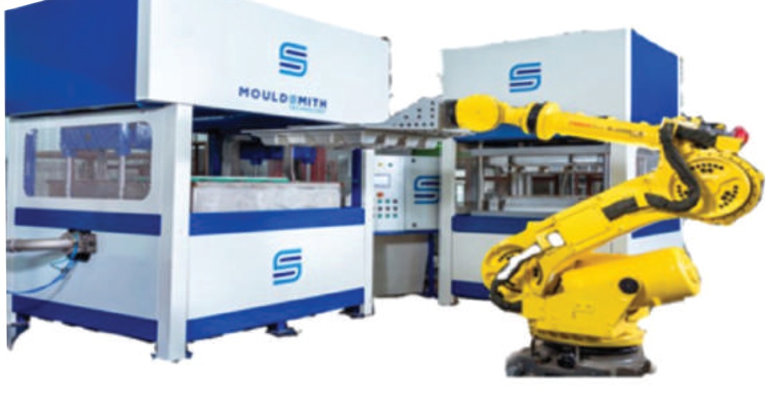 MST500RTF automatic thermoforming machine with robot arm